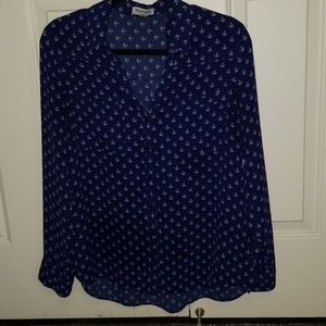 Express Original fit Portofino blue shirt